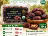 Chà là Mỹ Hữu cơ WHOLE Fresh MEDJOOL 454G chỉ từ 120k/hộp