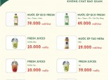 CHƯƠNG TRÌNH KHUYẾN MÃI NƯỚC ÉP TỰ NHIÊN