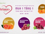 HAPPY WOMEN'S DAY - MUA 1 TẶNG 1 NHO TƯƠI, SẠCH NHẬP KHẨU