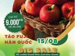 TÁO FUJI HÀN GIÁ SẬP SÀN CHỈ 9 NGHÌN ĐỒNG 1 KG TẠI GSS NHA TRANG