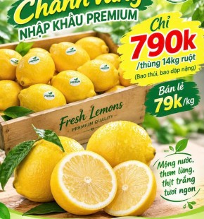 CHANH VÀNG NHẬP KHẨU CHỈ 790K/THÙNG 14KG RUỘT (BAO THỐI, BAO DẬP NẶNG )