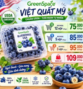 Việt Quất Mỹ chuẩn USDA Premium chỉ từ 75k/hộp 125gr
